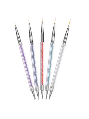 DOTTING LINER TOOL SET CRYSTAL 5 STUKS 