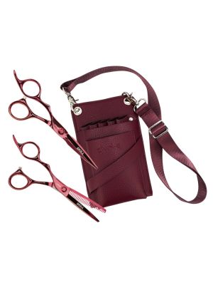 E-KWIP SKILL SET KNIP + COUPESCHAAR 5.5" + HOLSER BORDEAUX (LINKSHANDIG)