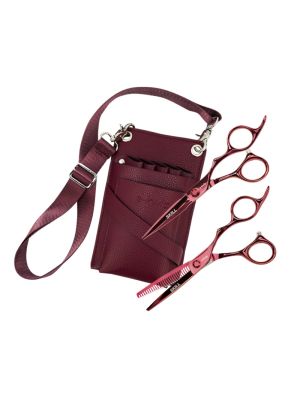 E-KWIP SKILL SET KNIP + COUPESCHAAR 5.5" + HOLSER BORDEAUX (RECHTSHANDIG)