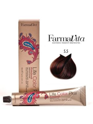 FARMAVITA LIFE COLOR PLUS 100ML / 5.5 LICHT MAHONIE BRUIN