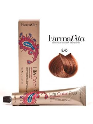 FARMAVITA LIFE COLOR PLUS 100ML / 8.45 LICHT KOPER MAHONIE BLOND