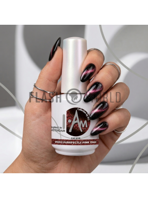 I.AM SYSTEMS BY BO CAT EYE GEL POLISH 15ML #003 PURRFECTLY PINK