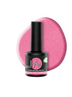 I.AM SYSTEMS SOAK OFF GEL POLISH 7ML #149 ROSE PINK SHIMMER - TPO VRIJ