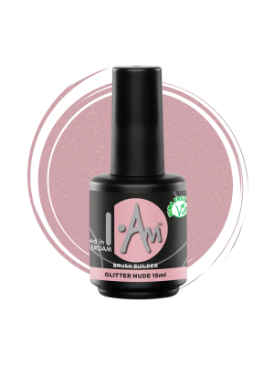 I.AM SYSTEMS BRUSH BUILDER 15ML GLITTER NUDE