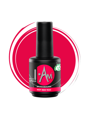 I.AM SYSTEMS BRUSH BUILDER 15ML HOT RED