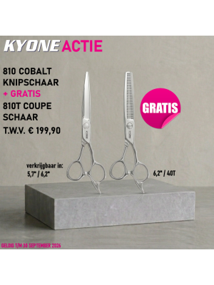 KYONE AANBIEDING: SCHAAR 810 6.2" + GRATIS COUPESCHAAR 810T GOLD 6.2" / 40T