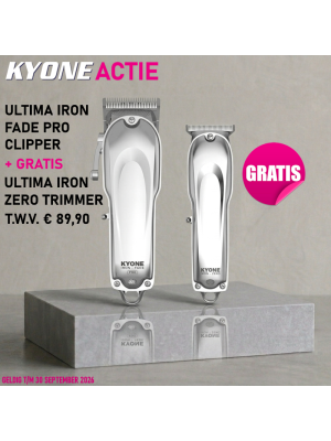 KYONE AANBIEDING IRON FADE TONDEUSE + GRATIS IRON ZERO TRIMMER