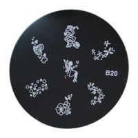 NAIL ART STEMPEL PLAATJE / B20