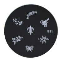 NAIL ART STEMPEL PLAATJE / B31