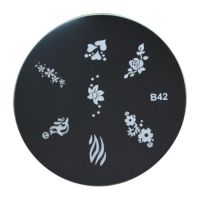 NAIL ART STEMPEL PLAATJE / B42