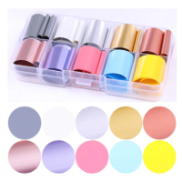 NAGEL FOLIE SET 10 ROLLETJES / KLEUR 12