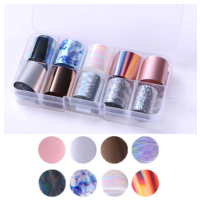 NAGEL FOLIE SET 10 ROLLETJES / KLEUR 17