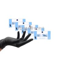 5x ABENA HANDSCHOENEN NITRIL POEDERVRIJ MAAT L - ZWART 100 st.