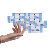 10x ABENA HANDSCHOENEN VINYL POEDERVRIJ MAAT L - TRANSPARANT 100 st.