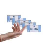 5x ABENA HANDSCHOENEN VINYL POEDERVRIJ MAAT L - TRANSPARANT 100 st.