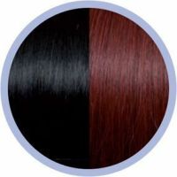 Eurosocap Classic Extensions 50cm Ombre 1B/530 Zwart/Wijnrood 10st.