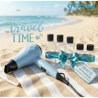 EFALOCK TRAVEL ACTIE DIAMOND MINI FÖHN SKY BREEZE + GRATIS SET REISFLESJES
