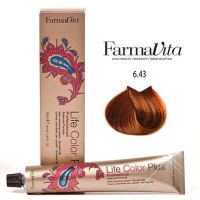 FARMAVITA LIFE COLOR PLUS 100ML / 6.43 DONKER KOPER GOUD BLOND