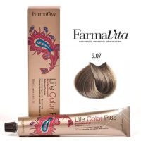 FARMAVITA LIFE COLOR PLUS 100ML / 9.07 ZEER LICHT MAT BLOND