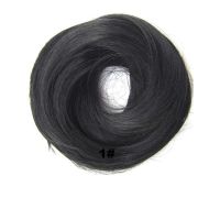 HAARSTUKJE RECHT SCRUNCHIE / 1 INTENS ZWART