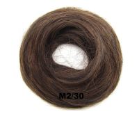HAAR SCRUNCHIE RECHT / 2-30 LICHT CHOCOLADE BRUIN