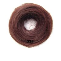 HAAR SCRUNCHIE RECHT / 33 DONKERBLOND CHOCOLADE BRUIN