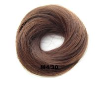 HAAR SCRUNCHIE RECHT / 4-30 KASTANJE BRUIN