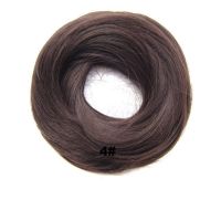HAAR SCRUNCHIE RECHT / 4 MIDDEN BRUIN