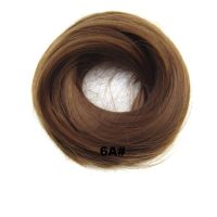 HAAR SCRUNCHIE RECHT / 6 LICHT BRUIN