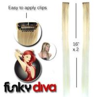 Hairaisers Funky Diva Clip In Extensions / Light Blonde