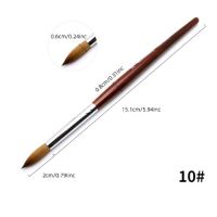 KOLINSKY ACRYL PENSEEL MET HOUTEN HANDVAT #10