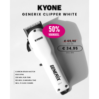 KYONE AANBIEDING GENERIX CLIPPER WIT MET 50% KORTING