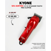 KYONE AANBIEDING STAGGER TOOTH PRO CLIPPER MET 50% KORTING