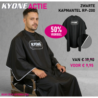 KYONE AANBIEDING ZWARTE KAPMANTEL