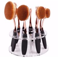 MULTIFUNCTIONELE MAKE UP KWASTEN HOUDER TRANSPARANT