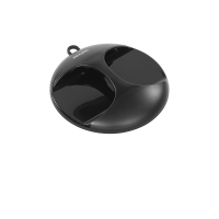 SIBEL RONDE SPIEGEL LUNA ZWART ROND 28 CM