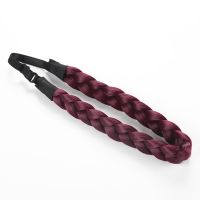 VLECHT HAARBAND 2,5 CM BREED / WIJNROOD