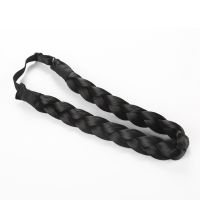 VLECHT HAARBAND 2,5 CM BREED / ZWART