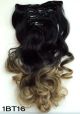 OMBRE CLIP-IN HAIREXTENSIONS 50CM WAVY / 1BT16