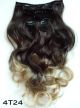 OMBRE CLIP-IN HAIREXTENSIONS 50CM WAVY / 4T24