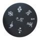 NAIL ART STEMPEL PLAATJE / B24