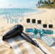 EFALOCK TRAVEL ACTIE DIAMOND MINI FÖHN BLACK RUBY + GRATIS SET REISFLESJES