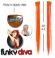 Hairaisers Funky Diva Clip In Extensions / Orange
