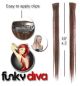 Hairaisers Funky Diva Clip In Extensions / Brown