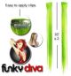 Hairaisers Funky Diva Clip In Extensions / Lime Green