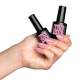 BO.Nail bo-soakable-gel-polish Hand holding Bottles. 014 Dusty Pink