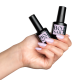 BO.Nail bo-soakable-gel-polish Hand holding Bottles. 051 Lilac