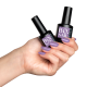 BO.Nail bo-soakable-gel-polish Hand holding Bottles. 062 Purple Rain