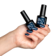 BO.Nail bo-soakable-gel-polish Hand holding Bottles. 063 Navy Blue