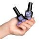 BO.Nail bo-soakable-gel-polish Hand holding Bottles. 089 Intense Lavender
